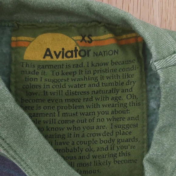 Aviator Nation Bolt Crop in Tulum Jungle Green - Picture 4 of 10